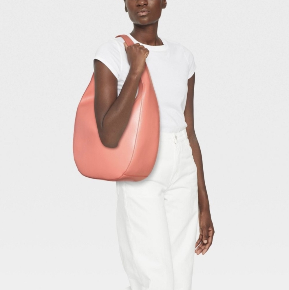 Coral Hobo Style Large Shoulder Bag